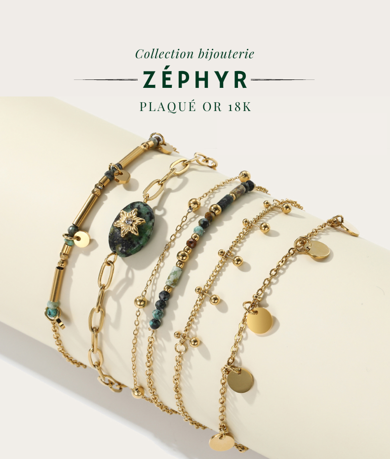 Bracelet turquoise pierre naturelle Zéphyr