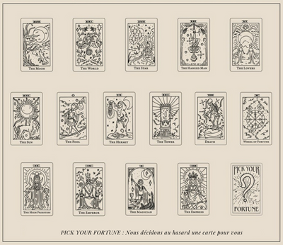 Collier personnalisable carte de tarot
